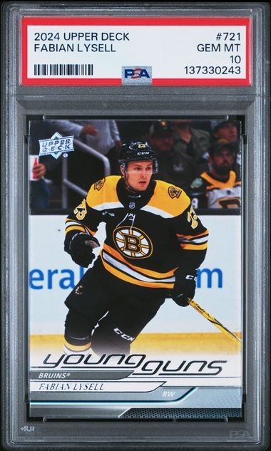 2024-25 Upper Deck Upper Deck Extended Series #721 Fabian Lysell PSA 10 Graded trading card