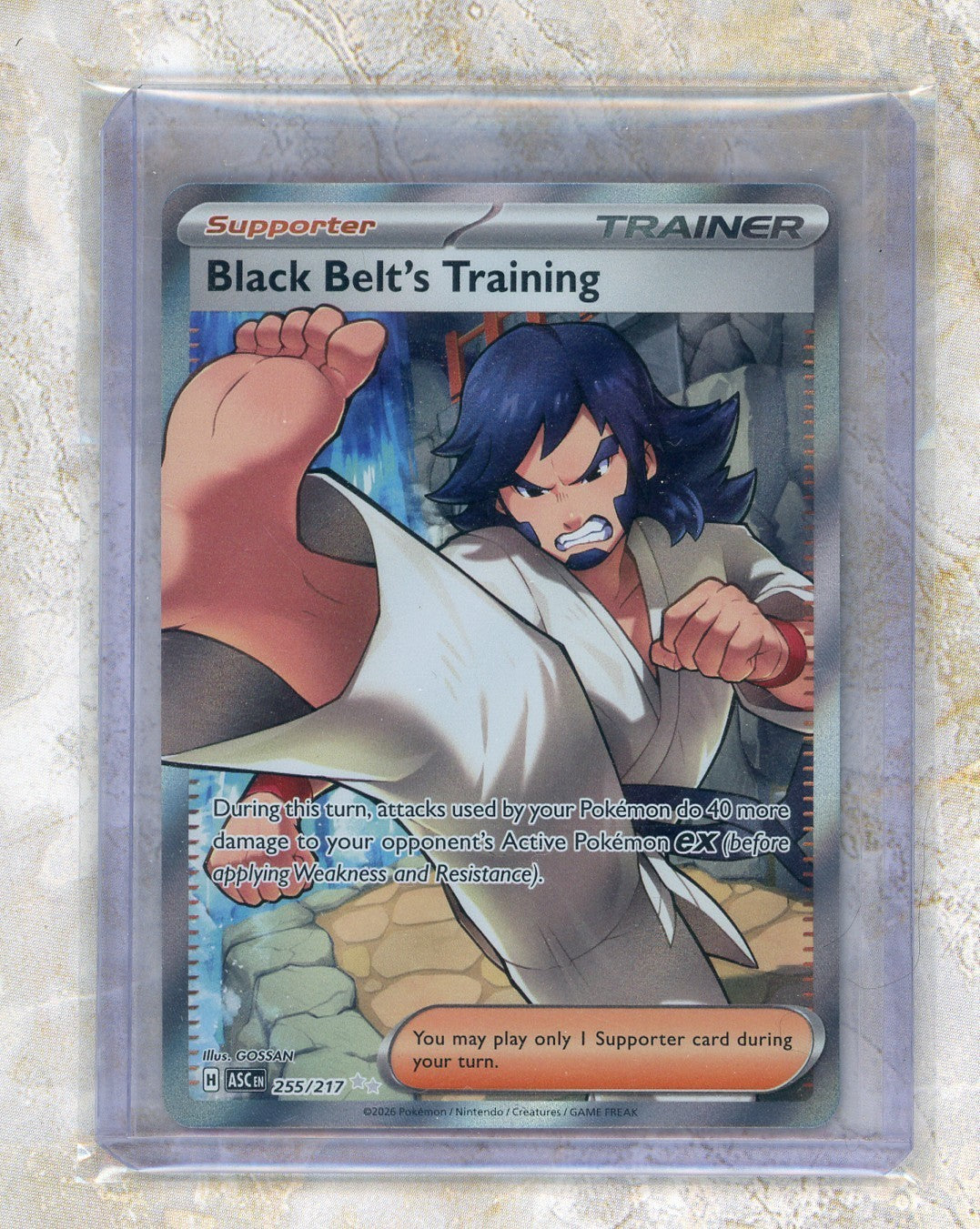 2026 Pokemon ASC EN-Ascended Heroes #255 Black Belt's Training UR Raw trading card