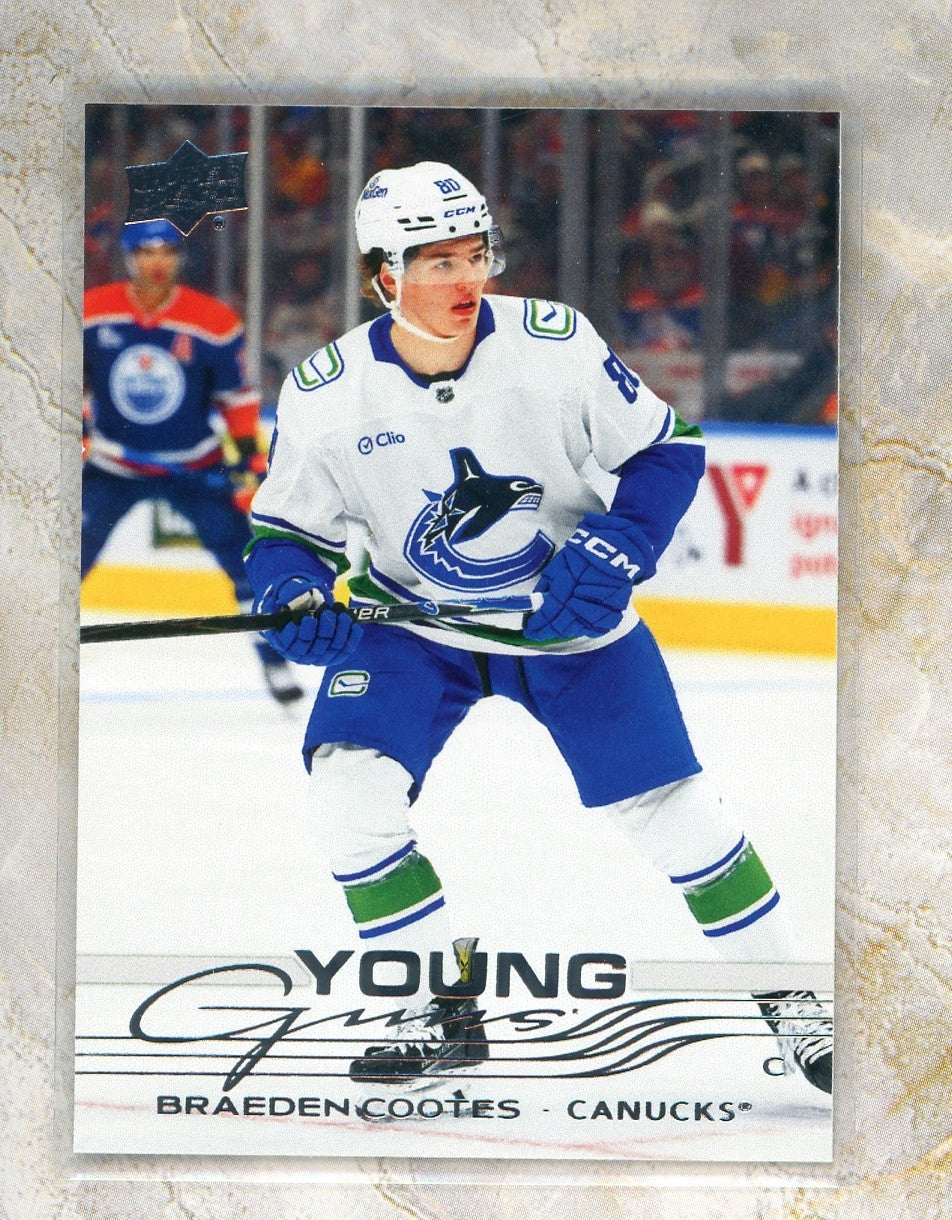 2025-26 Upper Deck Upper Deck #497 Braeden Cootes Raw trading card