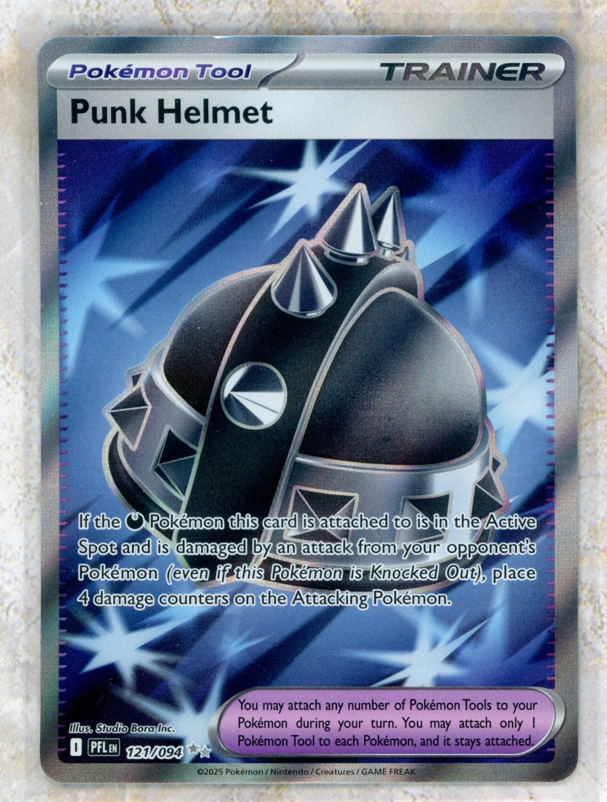2025 Pokemon PFL EN-Phantasmal Flames #121 Punk Helmet UR Raw trading card