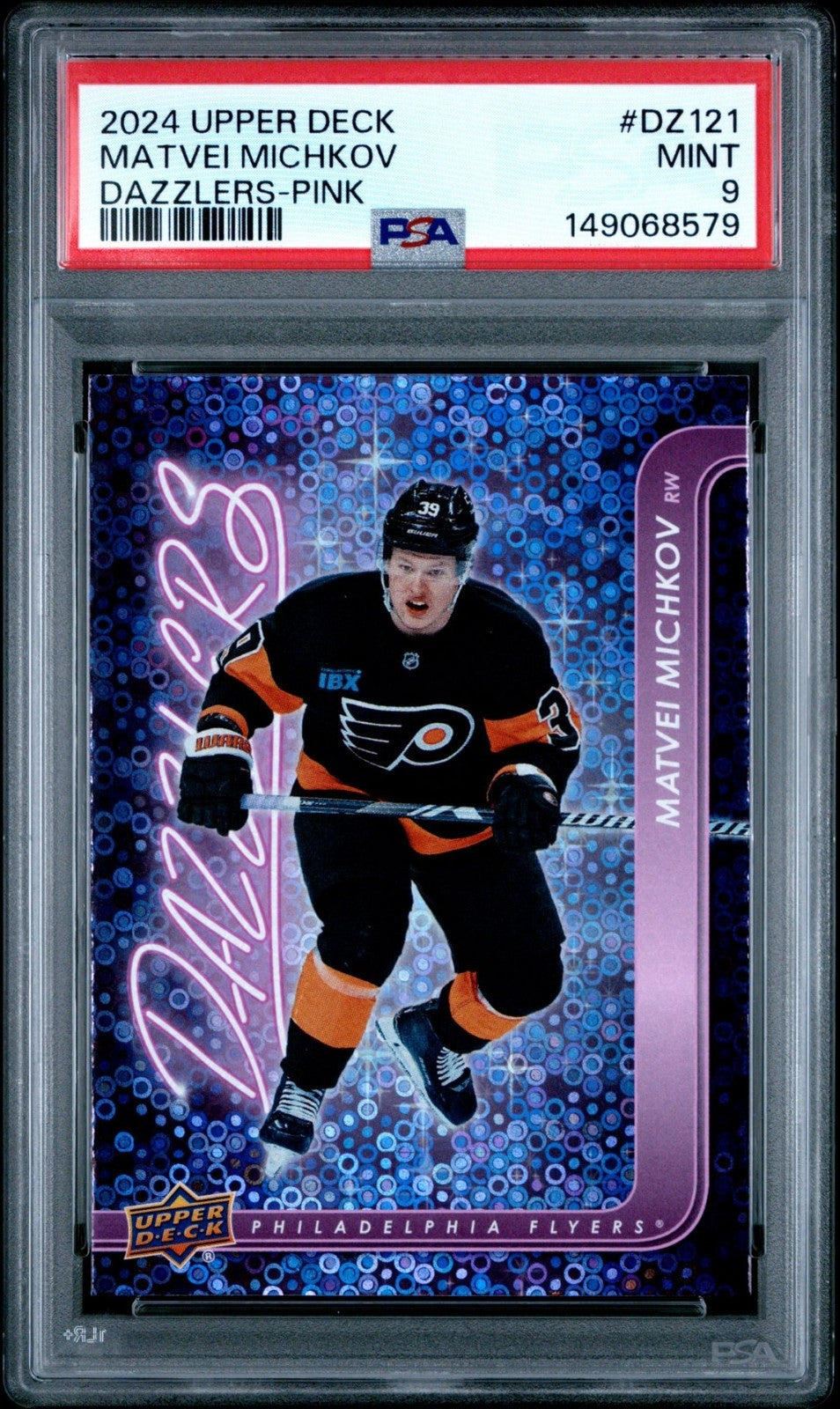 2024-25 Upper Deck Upper Deck #DZ-121 Matvei Michkov PSA 9 Graded trading card