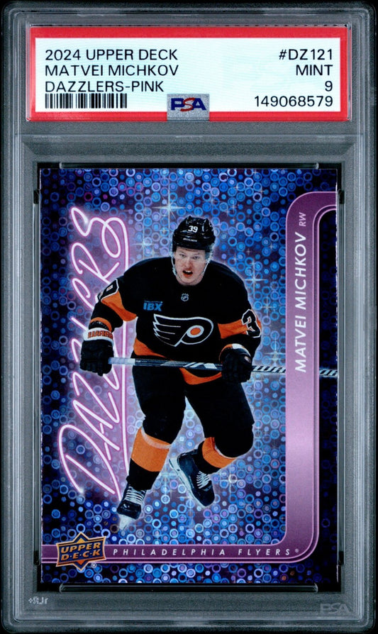 2024-25 Upper Deck Upper Deck #DZ-121 Matvei Michkov PSA 9 Graded trading card