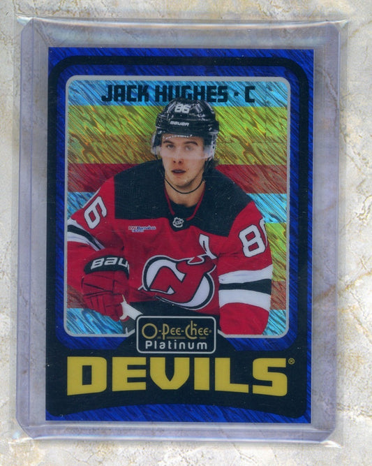 2024-25 O-Pee-Chee Platinum O-Pee-Chee Platinum #R8 Jack Hughes 100 Raw trading card
