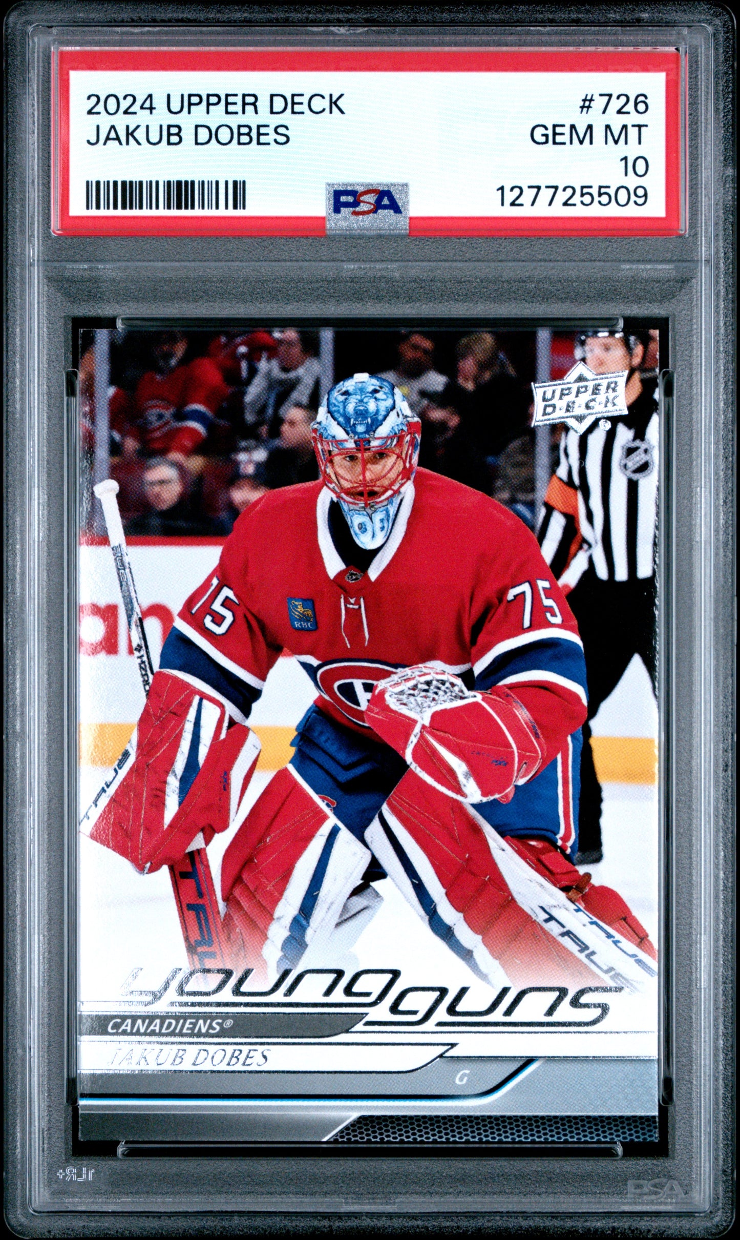 2024-25 Upper Deck Extended Series Jakub Dobes #726 Young Guns — PSA 10 Cert #127725509