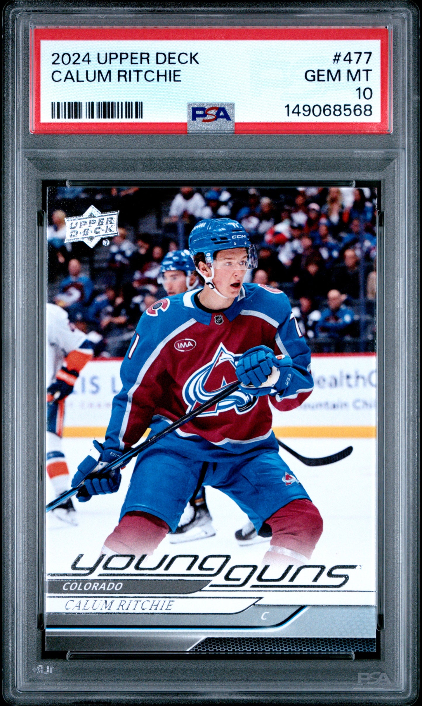 2024-25 Upper Deck Series 2 Calum Ritchie #477 Young Guns PSA 10 Cert #149068568